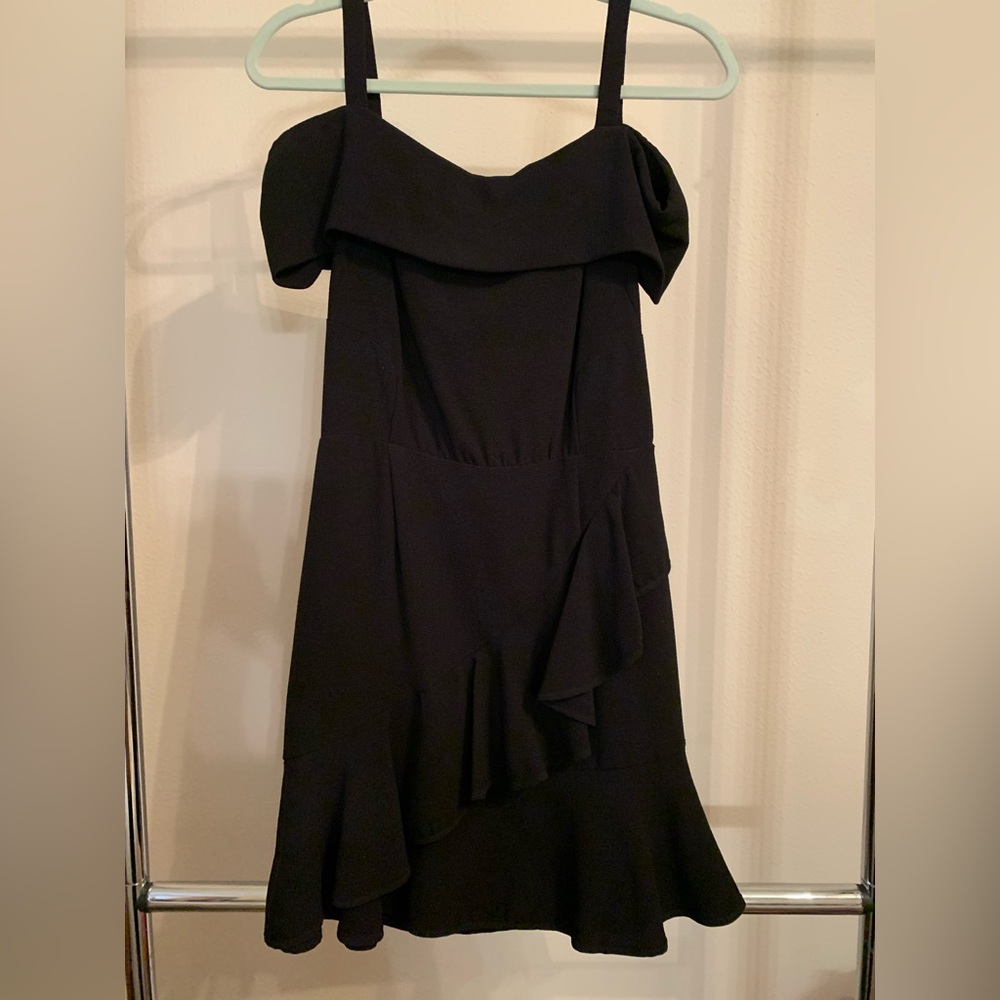 Olivaceous Black Cocktail Dress